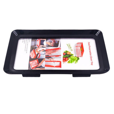 Food Preservation Tray Stackable Reusable Container With Plastic Lid