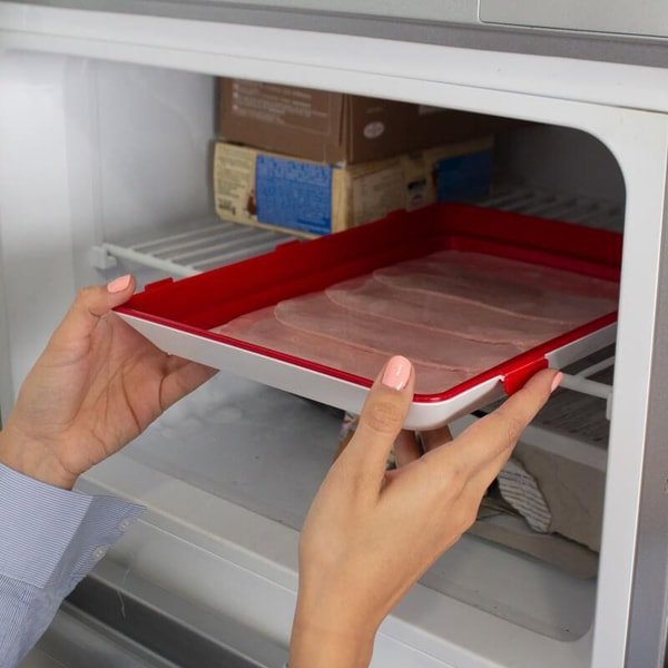 Food Preservation Tray Stackable Reusable Container With Plastic Lid