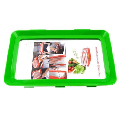 Food Preservation Tray Stackable Reusable Container With Plastic Lid