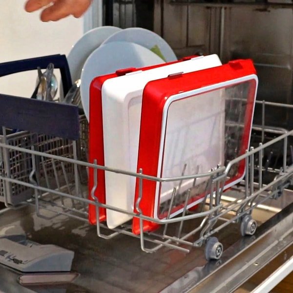 Food Preservation Tray Stackable Reusable Container With Plastic Lid