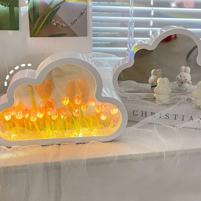 Forever Cloud DIY Tulip Night Light Decorative Table Lamp