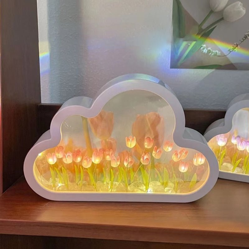 Forever Cloud DIY Tulip Night Light Decorative Table Lamp