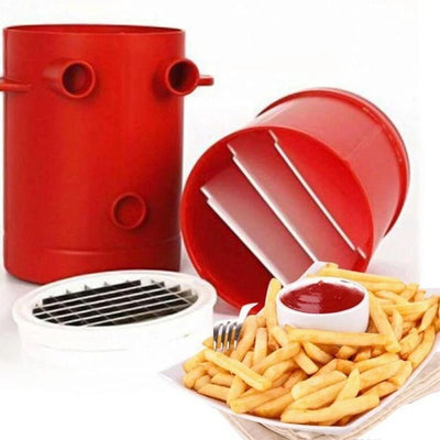 French Fry Potato Cutter 2 In 1 Easy Instant Home Kitchen Tool