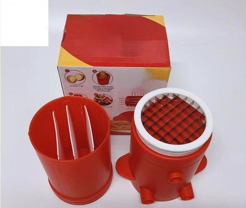 French Fry Potato Cutter 2 In 1 Easy Instant Home Kitchen Tool