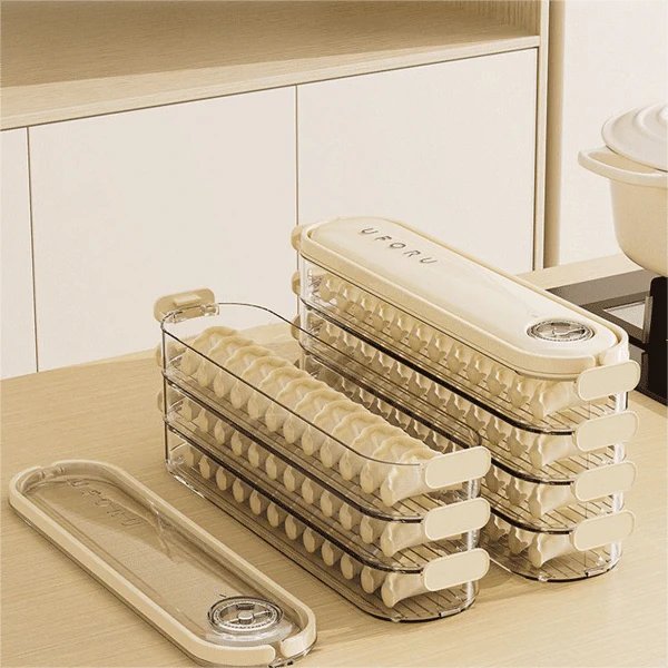 Fridge Storage Boxes With Lids Stackable Transparent Food Organizer
