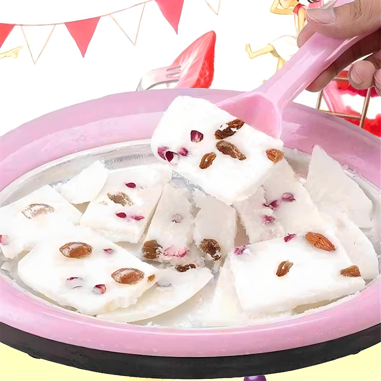 Fried Ice Cream Maker Pan Cat Shape Yogurt Plate With 2 Spatulas