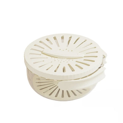 Foldable Fruit Drain Basket With Lid For Easy Vegetable Washing And Storage