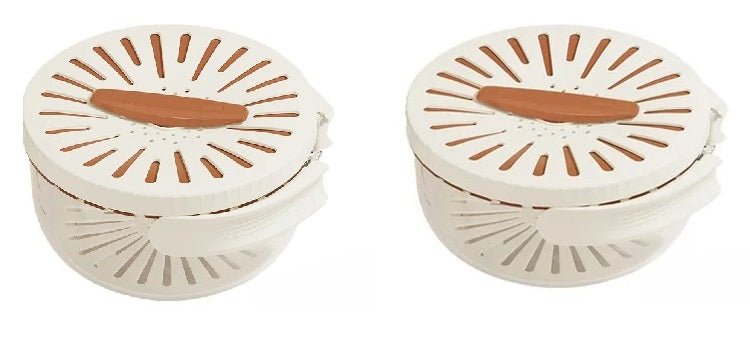 Foldable Fruit Drain Basket With Lid For Easy Vegetable Washing And Storage