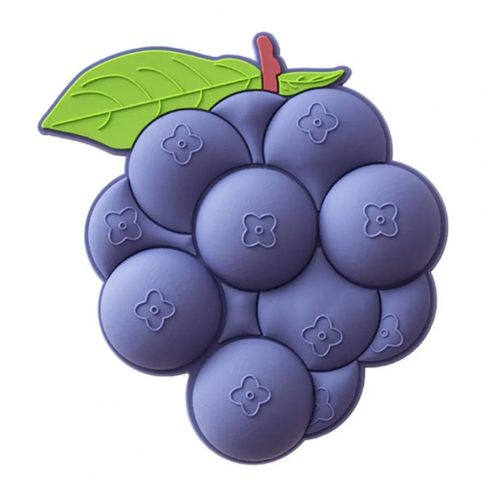 3D Fruit Fridge Magnets Acrylic Grape And Pea Suction Stickers