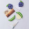 3D Fruit Fridge Magnets Acrylic Grape And Pea Suction Stickers