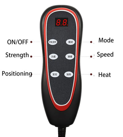 Full Body Shiatsu Massage Mat With Adjustable Heating Electric Mattress Pad