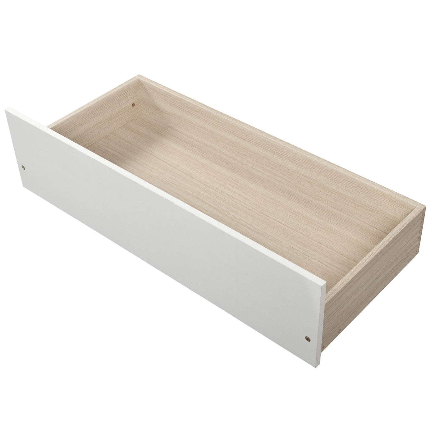Full-over-Full Bunk Bed With Two Spacious Drawers And Storage
