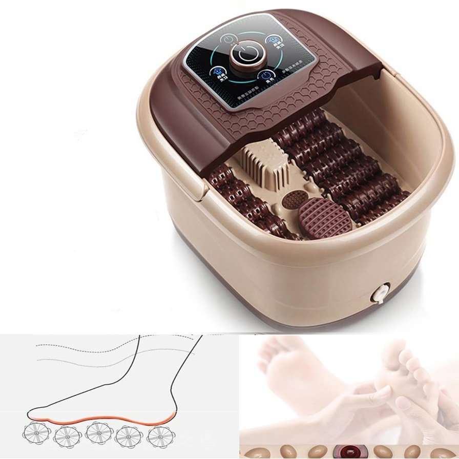 Heated Foot Bath Massager With Electric Heating Soaking Pedicure Tub