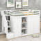 Functional Loft Bed With Shelves Wardrobes Drawers And Storage Ladder
