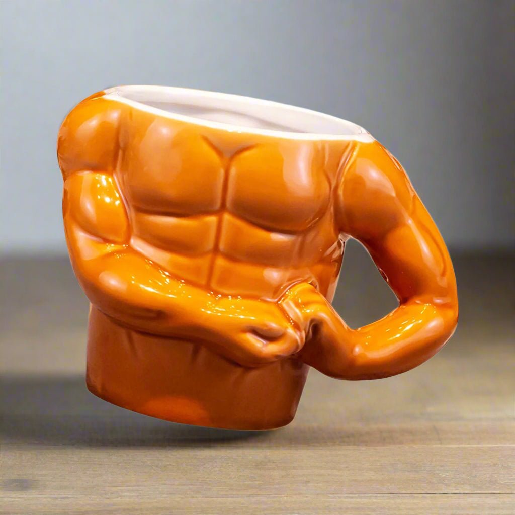 Funny Bold Muscle Ceramic Coffee Mug For Tea Juice And Home Decor