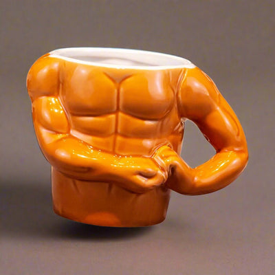 Funny Bold Muscle Ceramic Coffee Mug For Tea Juice And Home Decor