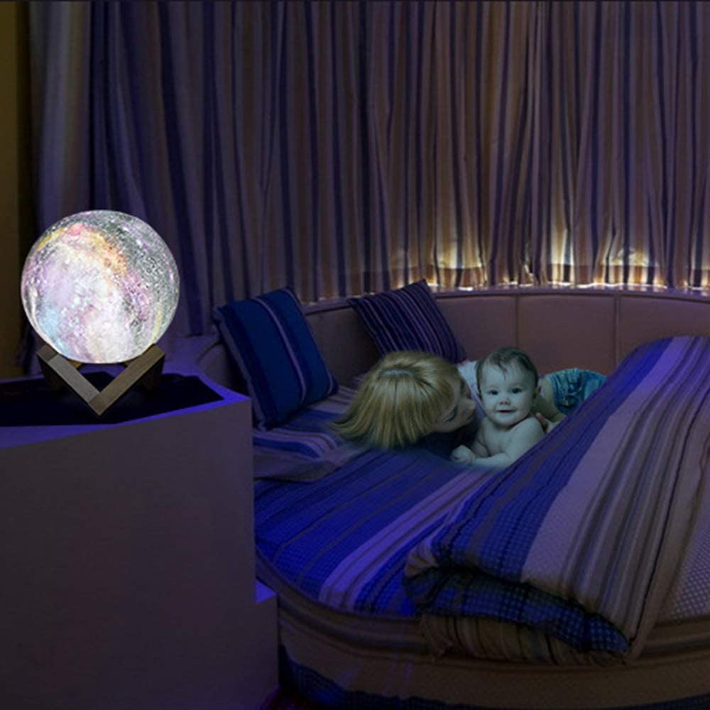 Galaxy Moon Lamp Night Light 16 Colors Touch Remote Control