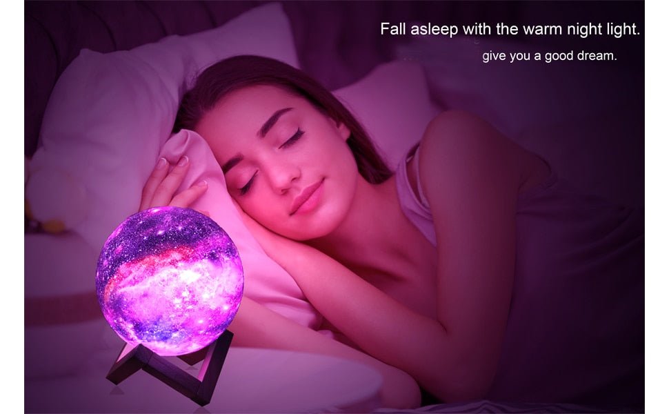 Galaxy Moon Lamp Night Light 16 Colors Touch Remote Control