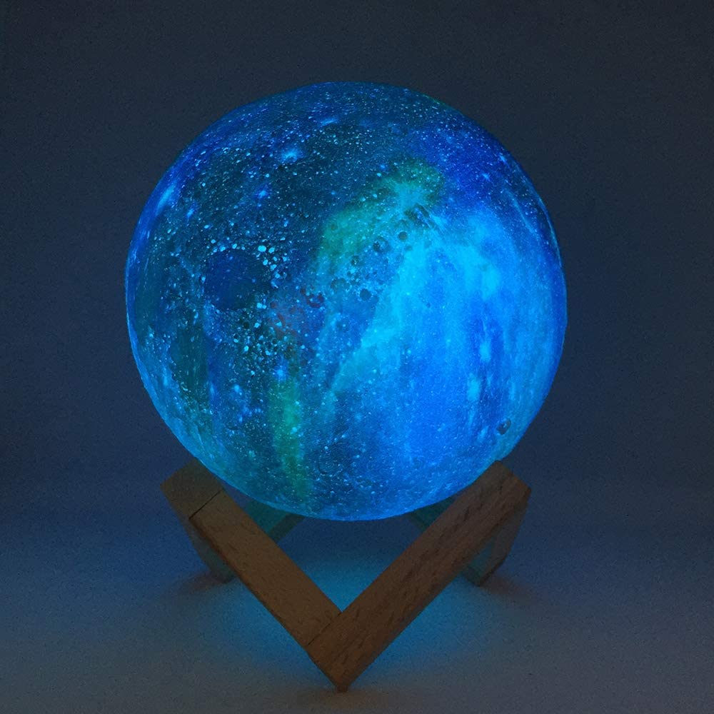 Galaxy Moon Lamp Night Light 16 Colors Touch Remote Control