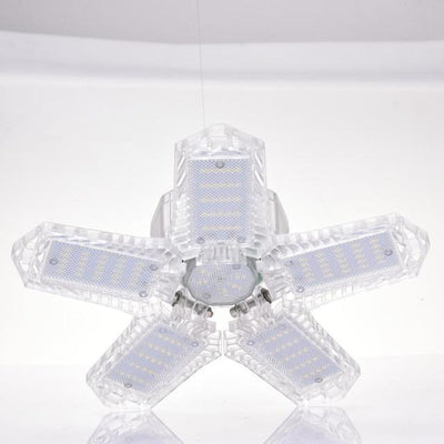 Foldable Garage Light With Five Adjustable Bright Panels