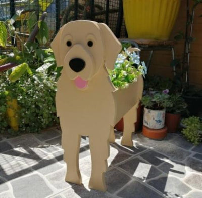 Dog Garden Pot Decorative Outdoor Flower Planter For Yard