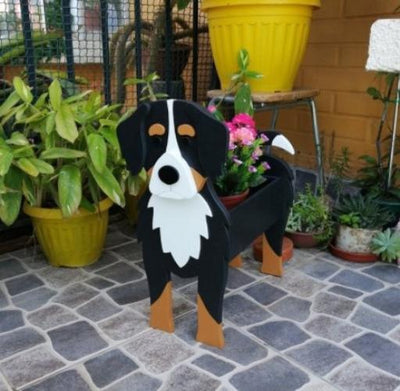Dog Garden Pot Decorative Outdoor Flower Planter For Yard