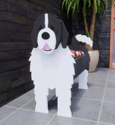 Dog Garden Pot Decorative Outdoor Flower Planter For Yard