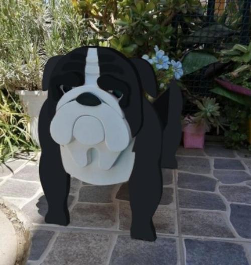 Dog Garden Pot Decorative Outdoor Flower Planter For Yard