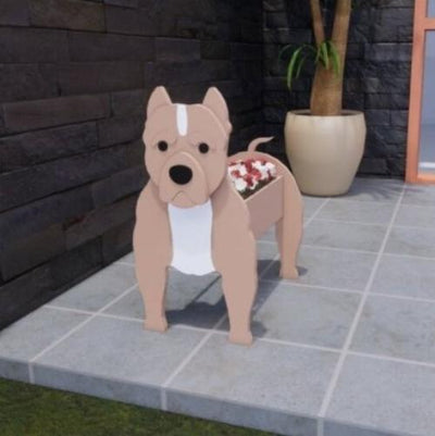 Dog Garden Pot Decorative Outdoor Flower Planter For Yard