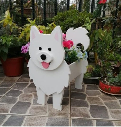 Dog Garden Pot Decorative Outdoor Flower Planter For Yard