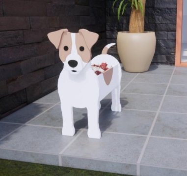 Dog Garden Pot Decorative Outdoor Flower Planter For Yard
