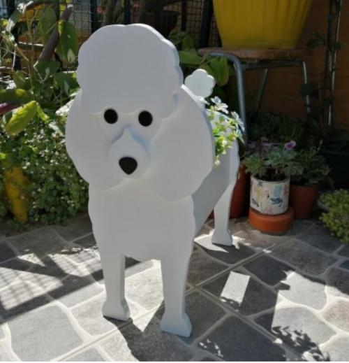 Dog Garden Pot Decorative Outdoor Flower Planter For Yard