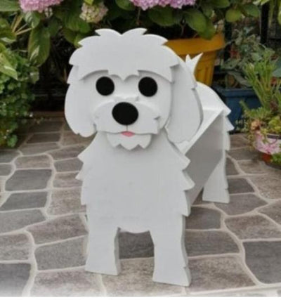 Dog Garden Pot Decorative Outdoor Flower Planter For Yard