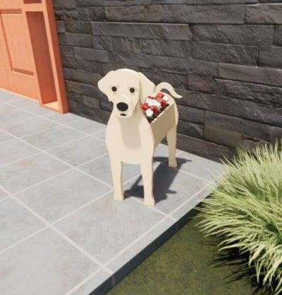 Dog Garden Pot Decorative Outdoor Flower Planter For Yard
