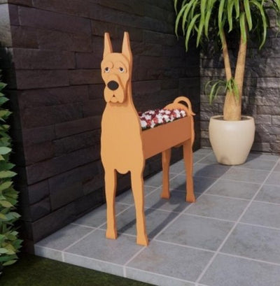 Dog Garden Pot Decorative Outdoor Flower Planter For Yard