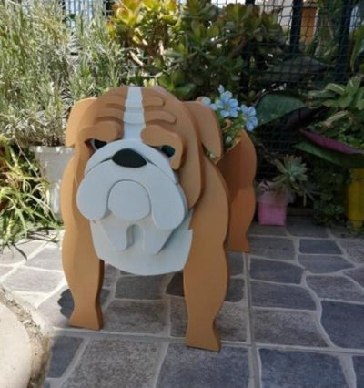 Dog Garden Pot Decorative Outdoor Flower Planter For Yard