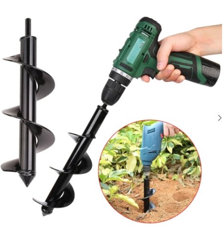 Garden Auger Drill Bit Spiral Spiral Drill For Easy Planting