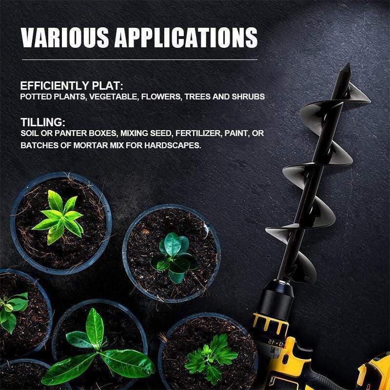Garden Auger Drill Bit Spiral Spiral Drill For Easy Planting