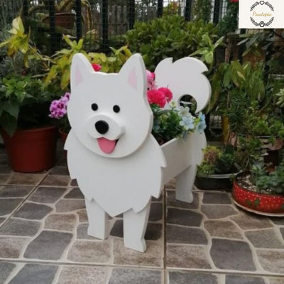 Dog Garden Pot Decorative Outdoor Flower Planter For Yard