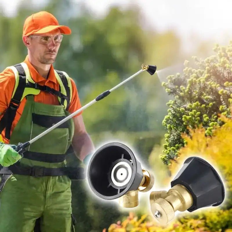 Garden Hose Nozzle Sprayer Adjustable Copper Water Outlet For Gardening