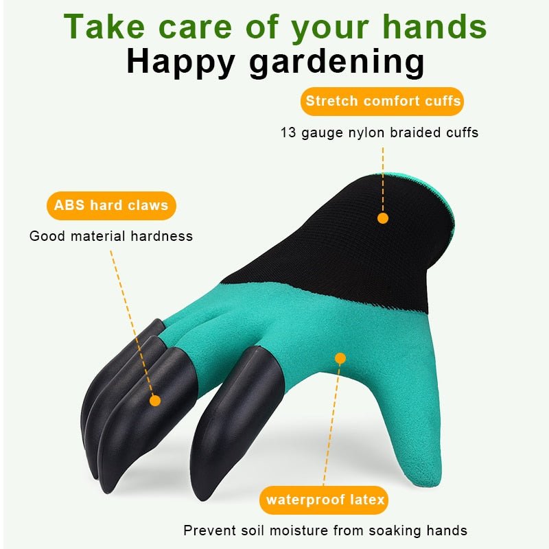 Gardening Gloves With Claw Tools For Easy Digging And Planting