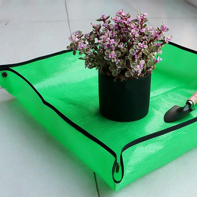 Gardening Work Mat For Indoor Repotting And Potting Soil Control