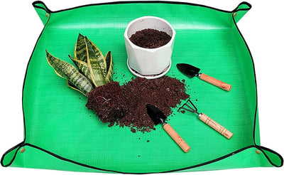 Gardening Work Mat For Indoor Repotting And Potting Soil Control