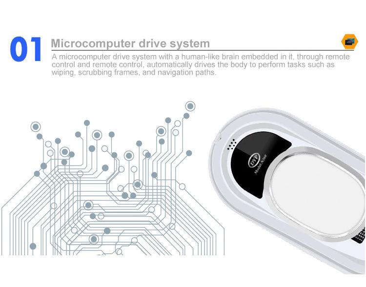 Robot Window Cleaner Automatic Glass Cleaning Device For Home