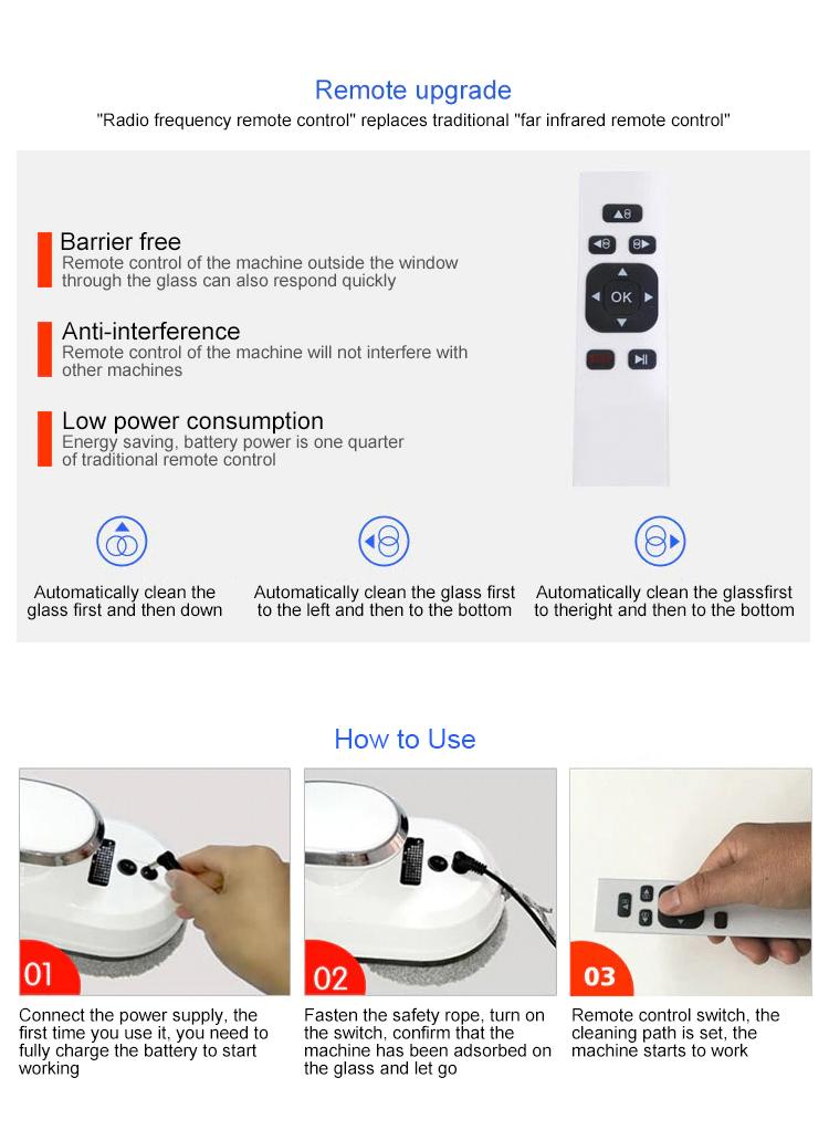 Robot Window Cleaner Automatic Glass Cleaning Device For Home