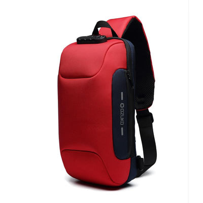 Anti-theft Cross Body Bag With USB Port And 3-Digit Lock