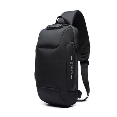 Anti-theft Cross Body Bag With USB Port And 3-Digit Lock