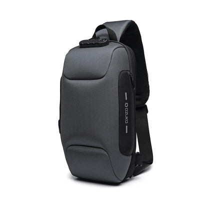 Anti-theft Cross Body Bag With USB Port And 3-Digit Lock