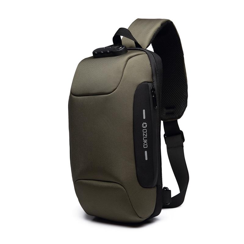 Anti-theft Cross Body Bag With USB Port And 3-Digit Lock