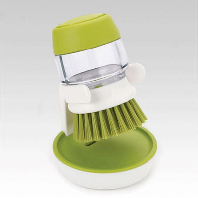 Press Type Dishwashing Brush Durable Easy Grip Cleaning Tool